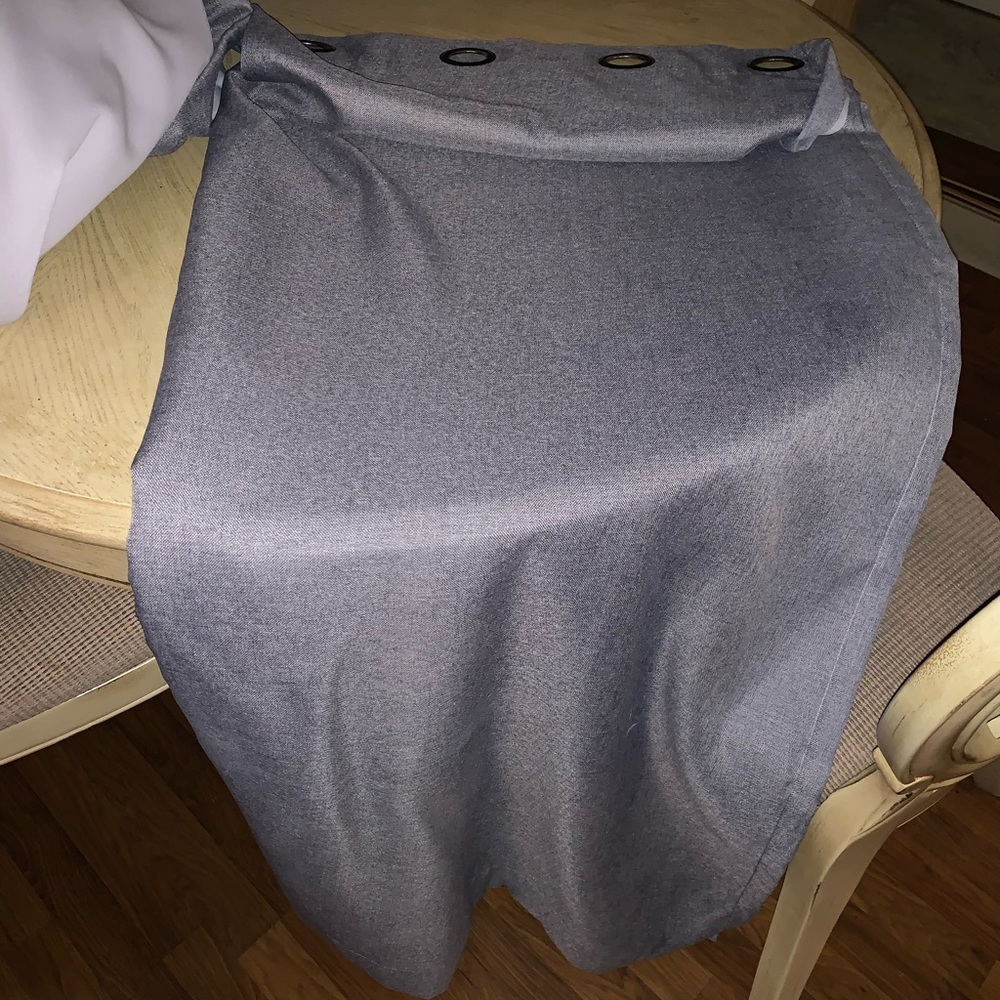 3 Gray Curtains 52W 63L